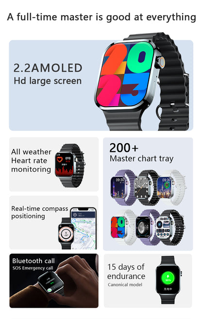 HP14 Smart products Watches, bracelets, rings, translation pens  Bluetooth call Heart rate monitoring,step counting,music playback