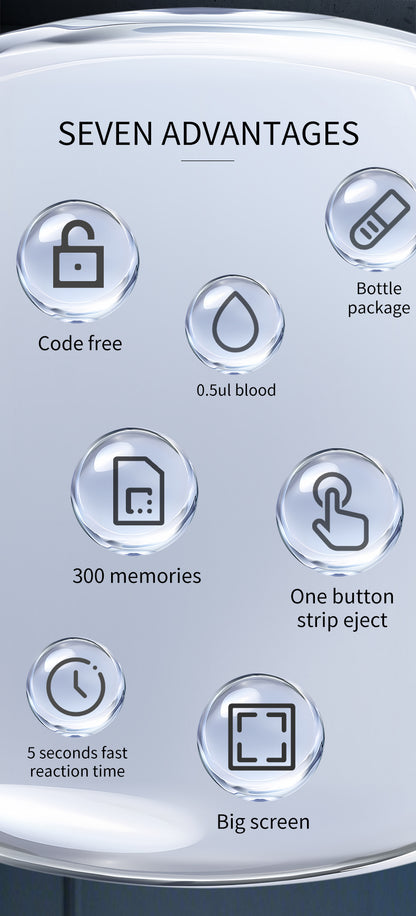 HP29 Smart products Watches, bracelets, rings, translation pens  blood glucose meter has a fast test speed, a large screen for data storage, a small amount of blood collection, simple operation, accurate