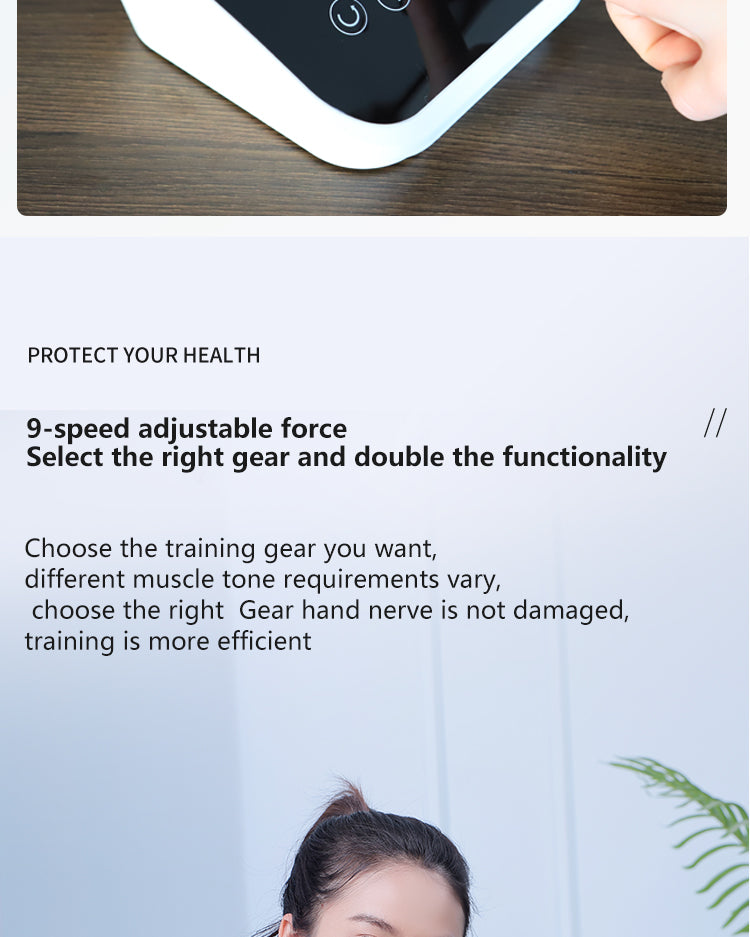 HP25  Smart products Watches, bracelets, rings, translation pens The intelligent finger rehabilitation training instrument can adapt to the training of multiple fingers at the same time, and the simulation