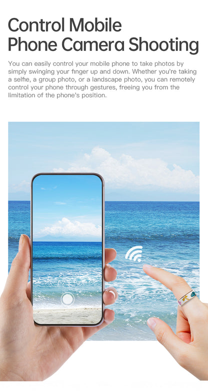 HP54 Smart Ring ,Exquisite stainless steel,Heart Rate Monitoring, Blood Oxygen Monitoring, Blood Pressure Monitoring, Step Counting, Exercise, Remote Care