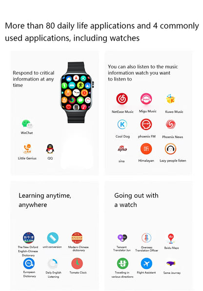 HP14 Smart products Watches, bracelets, rings, translation pens  Bluetooth call Heart rate monitoring,step counting,music playback