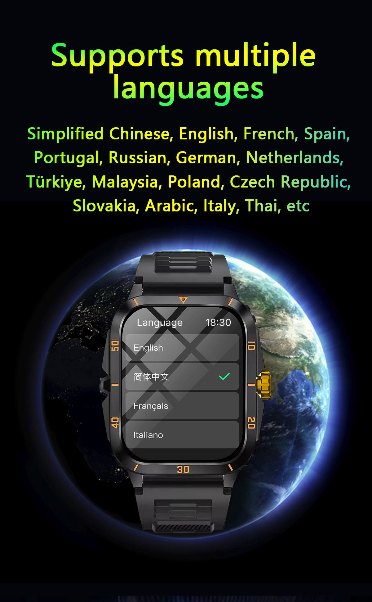 HP15  Smart products Watches, bracelets, rings, translation pens  Bluetooth call Heart rate monitoring,step counting,music playback