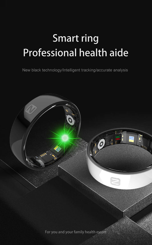 HP56 Smart Ring ,Exquisite stainless steel,Heart Rate Monitoring, Blood Oxygen Monitoring, Blood Pressure Monitoring, Step Counting, Exercise, Remote Care