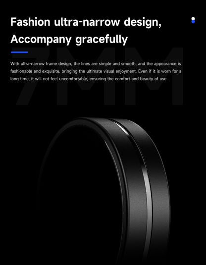 HP55 Smart Ring ,Exquisite stainless steel,Heart Rate Monitoring, Blood Oxygen Monitoring, Blood Pressure Monitoring, Step Counting, Exercise, Remote Care
