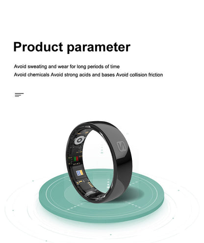 HP56 Smart Ring ,Exquisite stainless steel,Heart Rate Monitoring, Blood Oxygen Monitoring, Blood Pressure Monitoring, Step Counting, Exercise, Remote Care